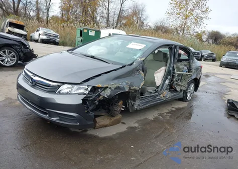 2012 Honda Civic Ex from USA, damaged, VIN 2HGFB2F85CH532651